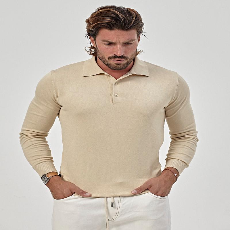 POLO SWEATER IN CREAM