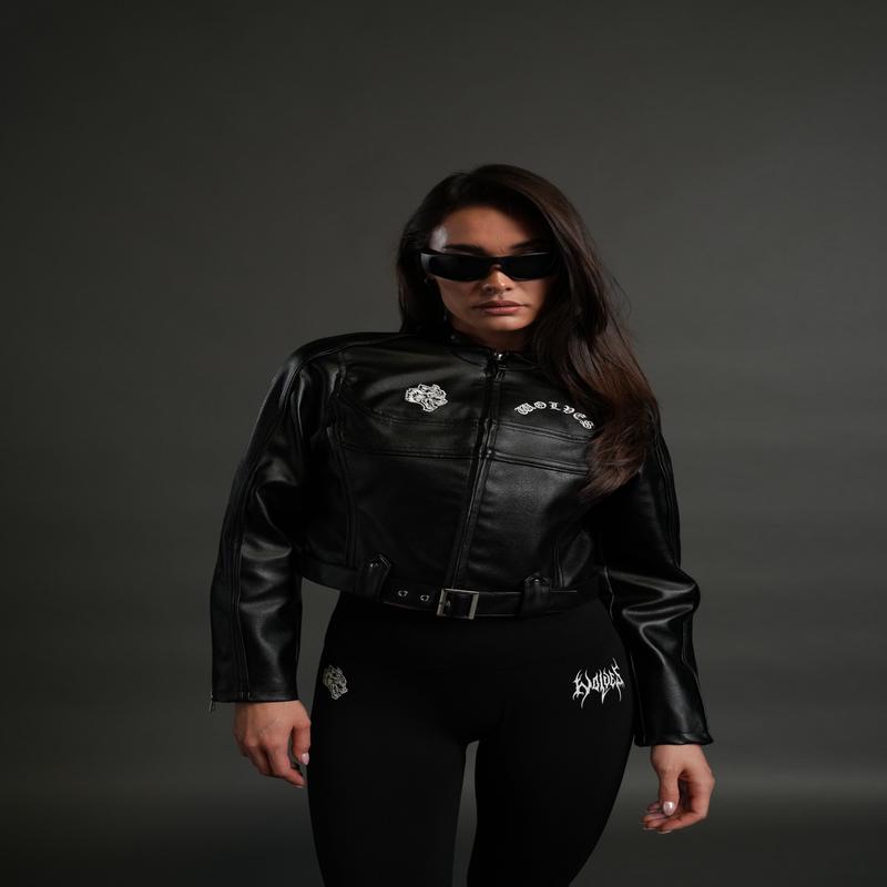 Wolf Chopper Finite Code Letty She Moto Jacket in Black