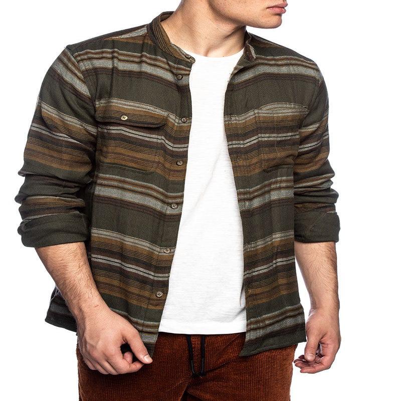 AKLUKAS SHIRT IN STRIPED GREEN