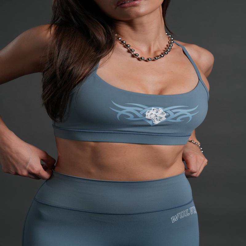 Finite Code "Everyday" Sports Bra in Greek Stone