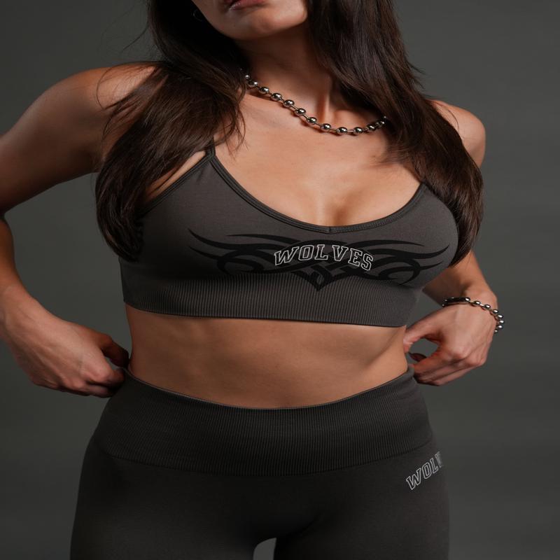 Finite Code Loyalty "Everson Seamless" Sports Bra in Wolf Gray