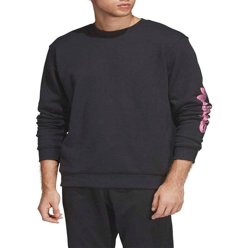 GRAPHIC CREW SWEATSHIRT IN BLACK