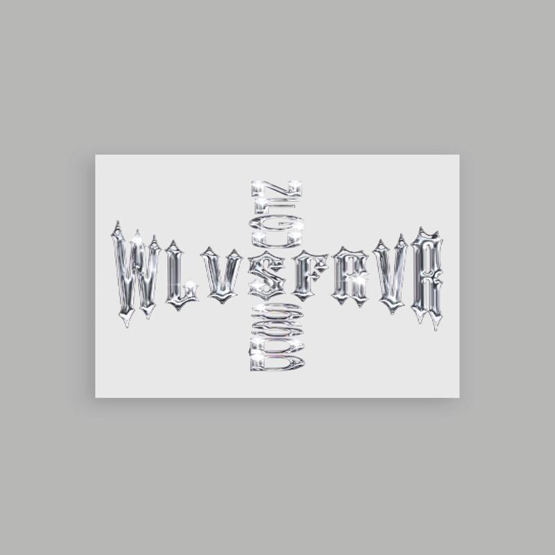 Iron Code Sticker in Silver