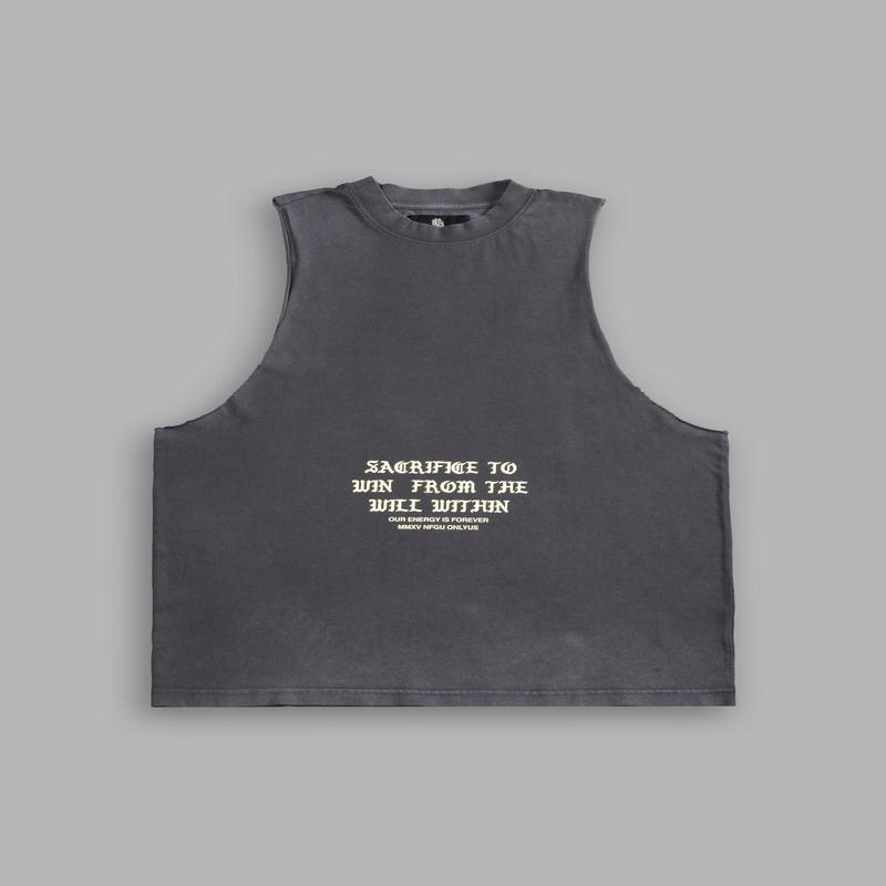 Wolf Sacrifice "Tommy" Muscle Tee in Wolf Gray