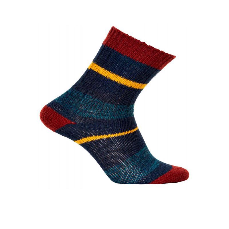 AKKURT 2 PACK SOCKS IN BLUE AND MUSTARD