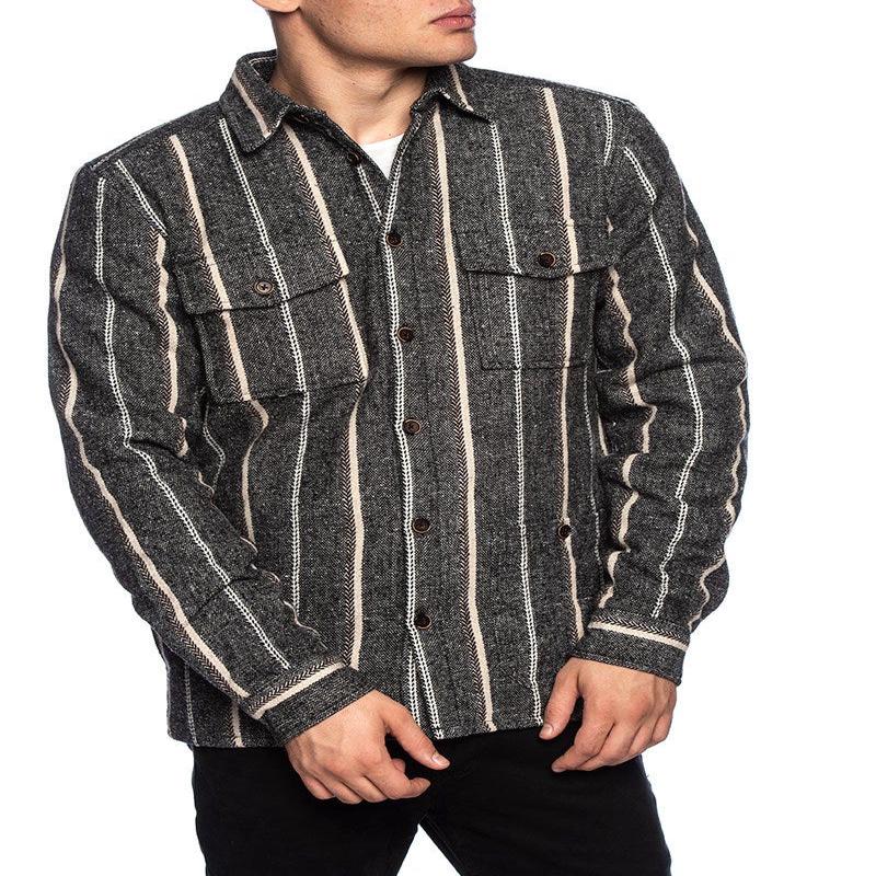 AKLOBI JACKET IN STRIPED GREY