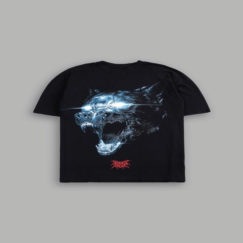 Chrome Wolf "Premium" Oversized Tee in Black