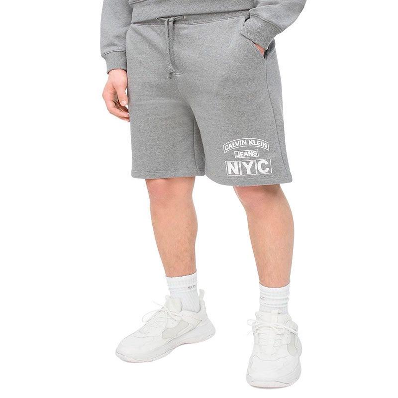 CK VARSITY SHORT IN GREY HEATHER