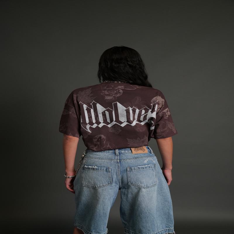 DarcLetter "Pump Cover" Tee in Vanitas Flora