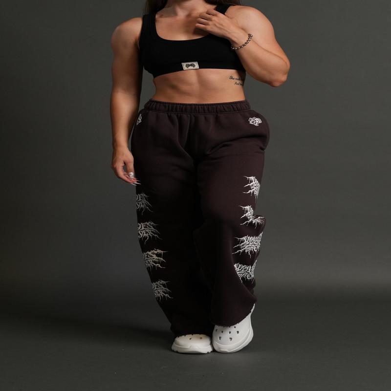 Drip Hesh Couture Sweats in Darc Garnet