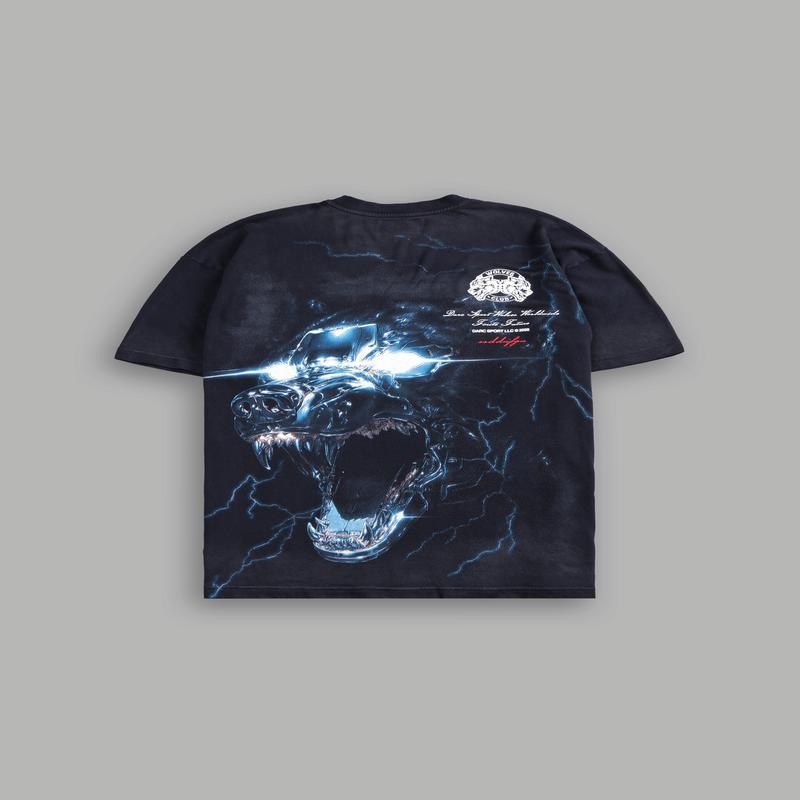 Eye of the Beast "Side By Side" Series Premium Oversized Tee in Noir Drift Wash