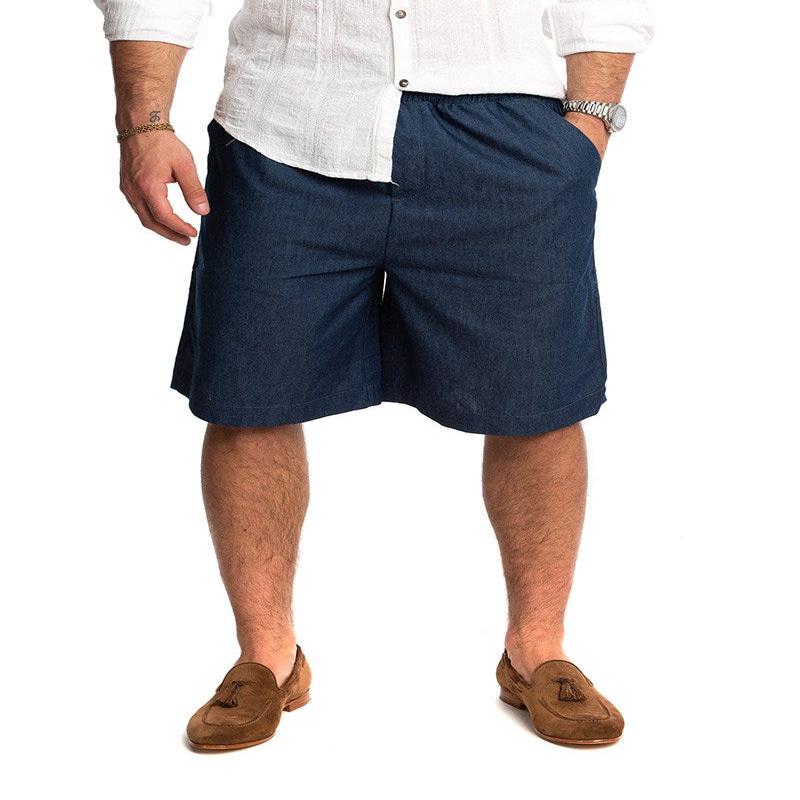 KARAOKE SHORTS IN BLUE DENIM