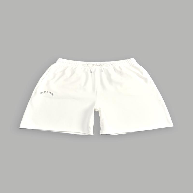 Darc Wandering Grunge Brock Sweat Shorts in Cream