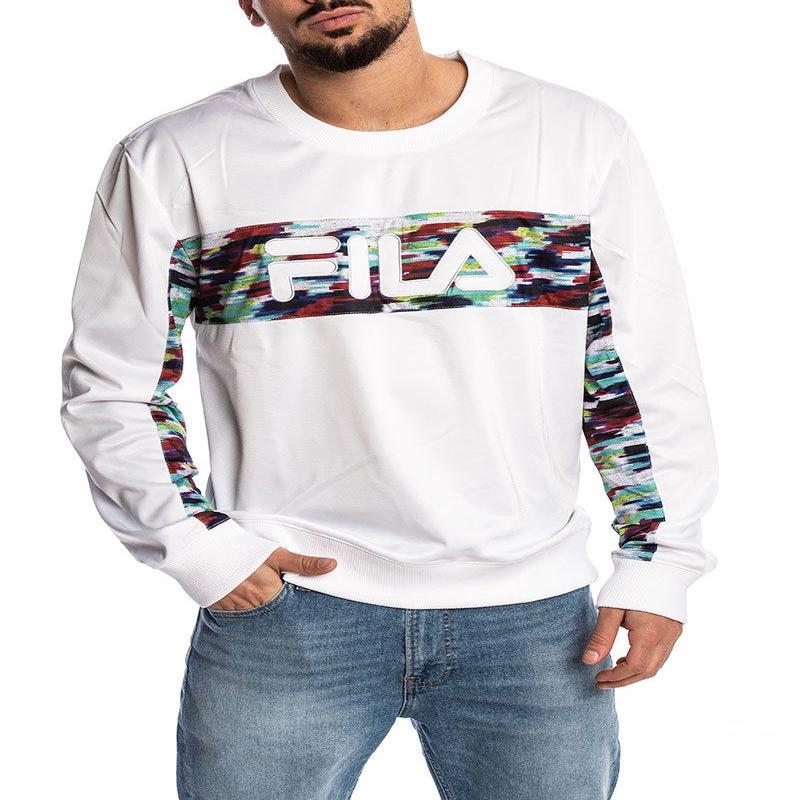 MEN WALTER OIL SLICK GRAPHIC STRIPE IN WHITE