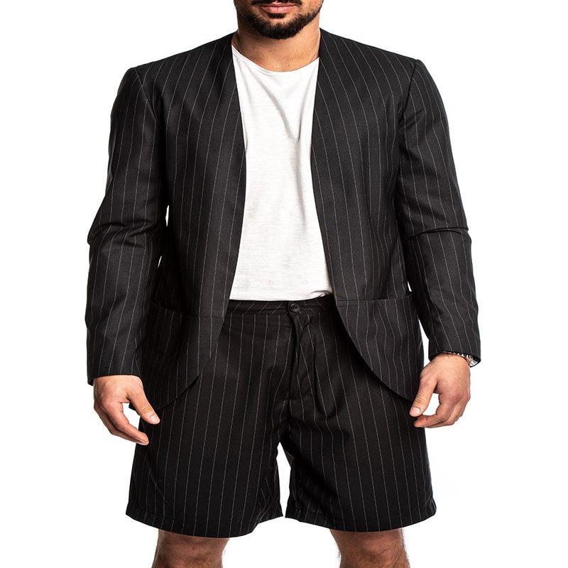 NEBULOSA SINGLE BREASTED BLAZER IN BLACK