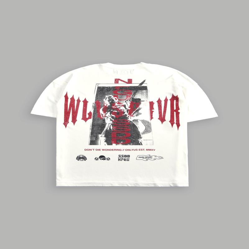 Born Darc "Premium" Oversized Tee in Cream