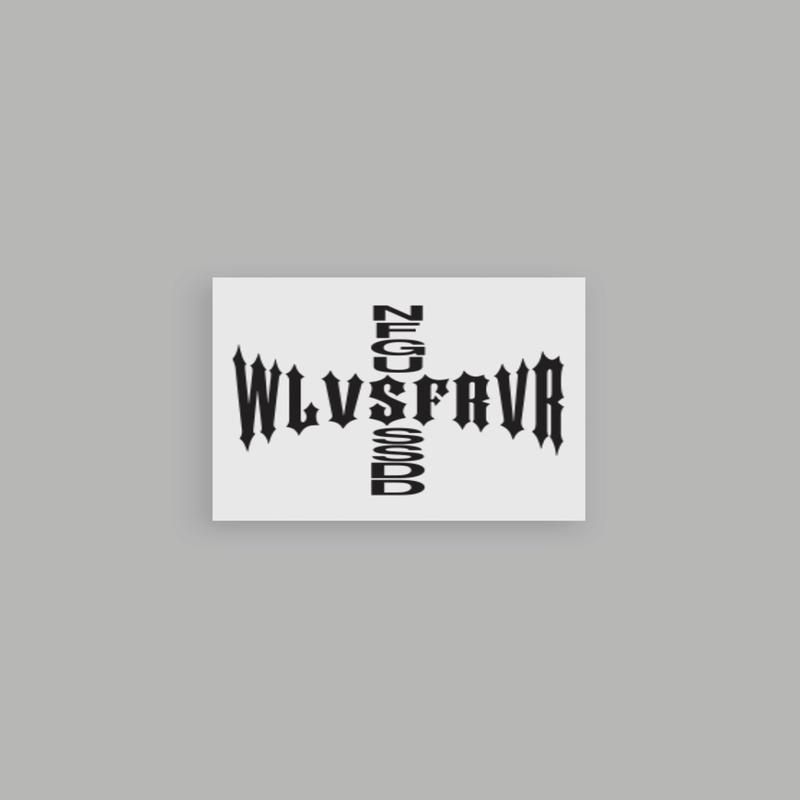 Iron Cross Small Sticker in Black