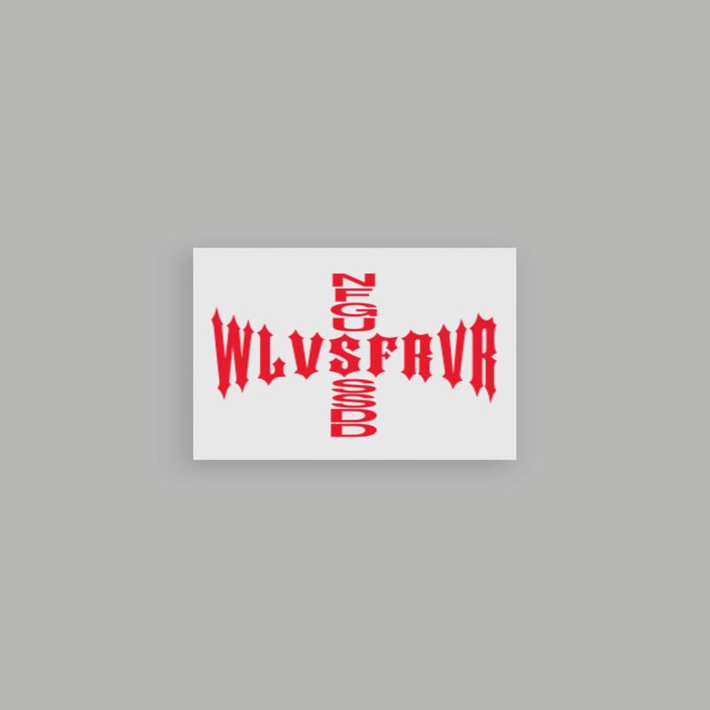 Iron Cross Small Sticker in Red