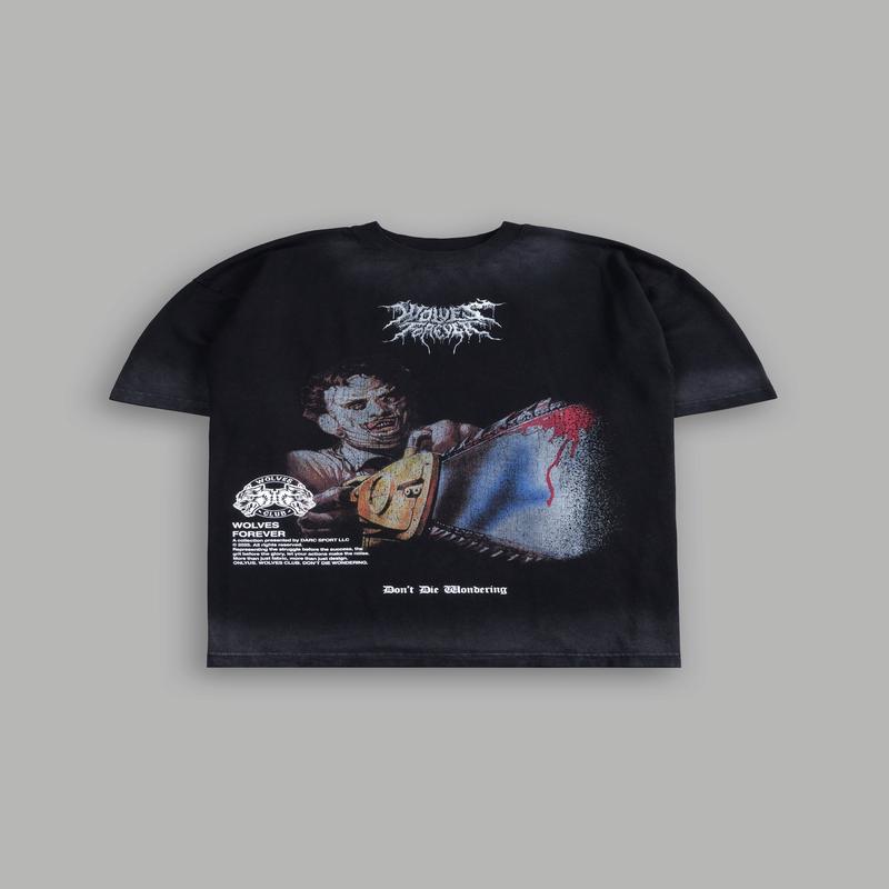 Nightmare "Grunge" Tee in Black Drift Wash