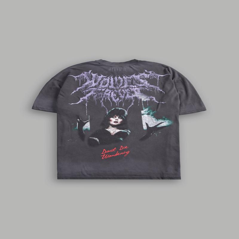 She Rises "Premium" Oversized Tee in Wolf Gray Drift Wash