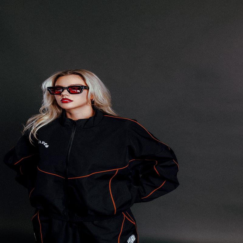 Wolves Quinn Unisex Track Jacket in Black/Desert