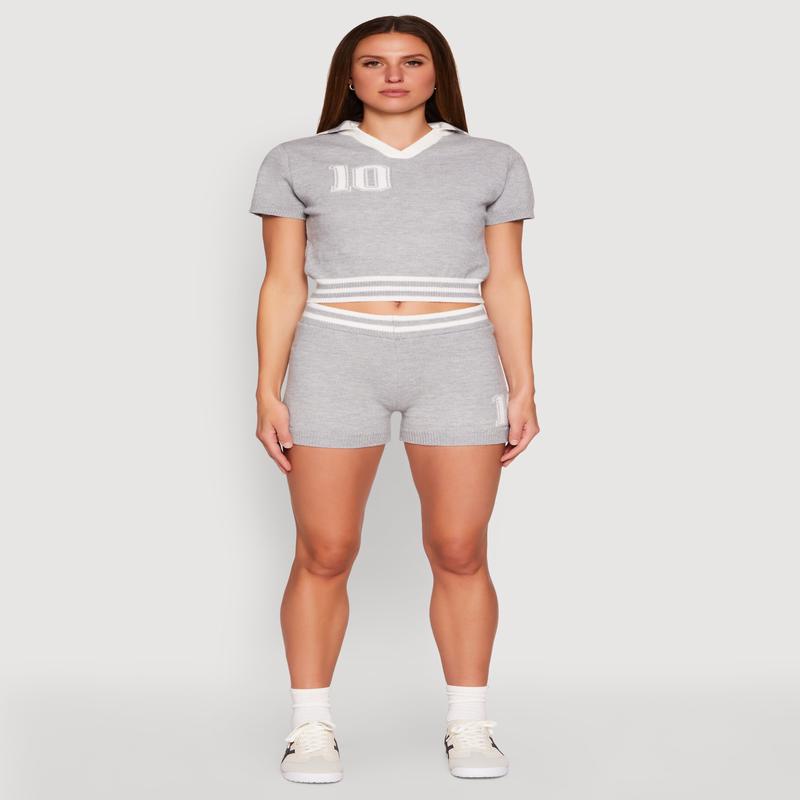 Daisy 10 Varsity Stripe Shorts