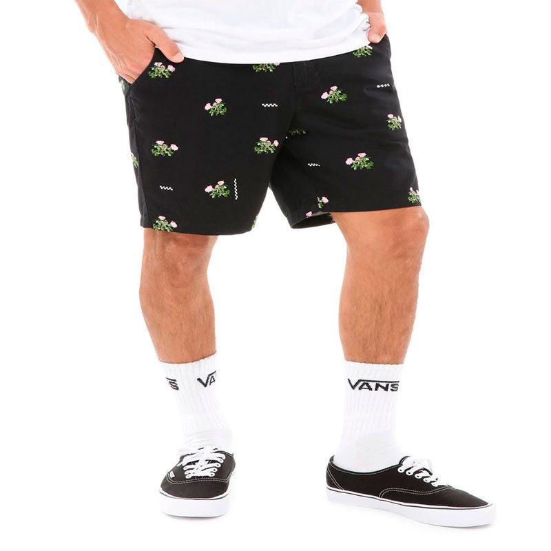 MN AUTHENTIC PRINTED SHORT IN NIGHT ROSE