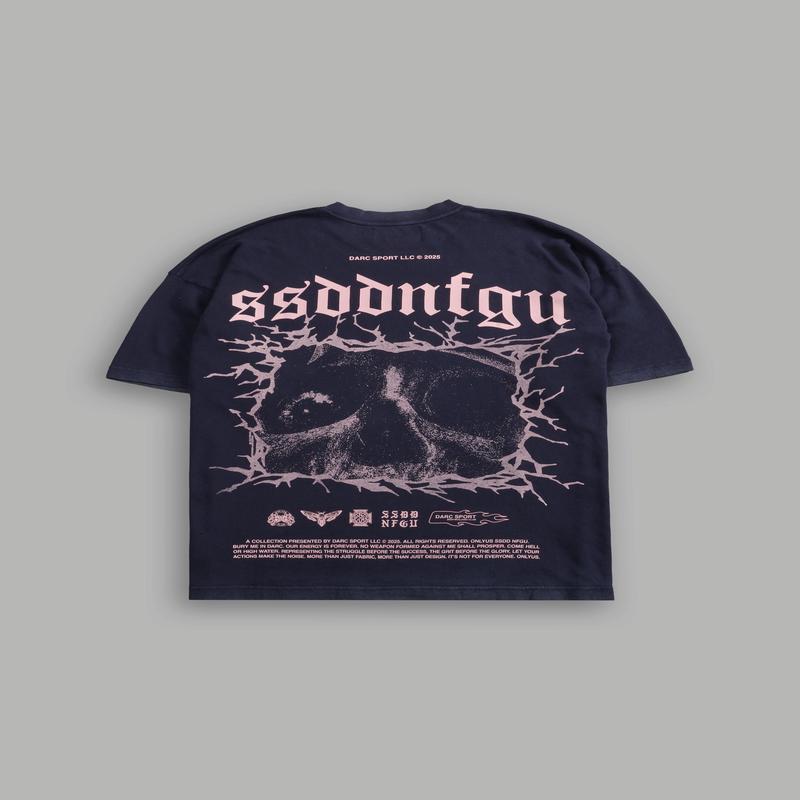 Our Blood "Premium" Oversized Tee in Nightshade