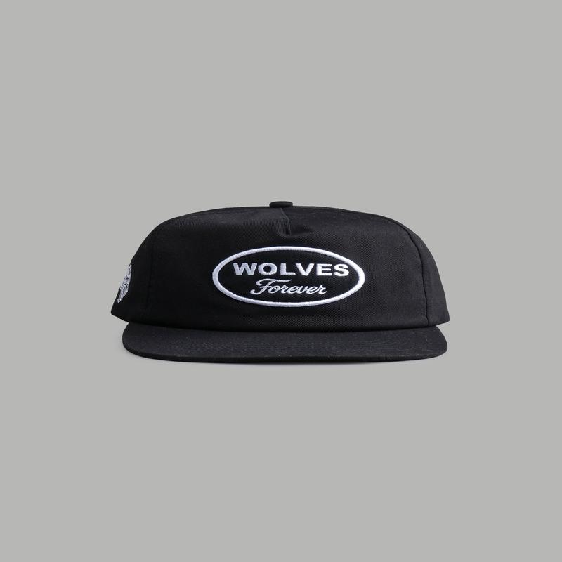 Our Time Vintage 5 Panel Hat in Black