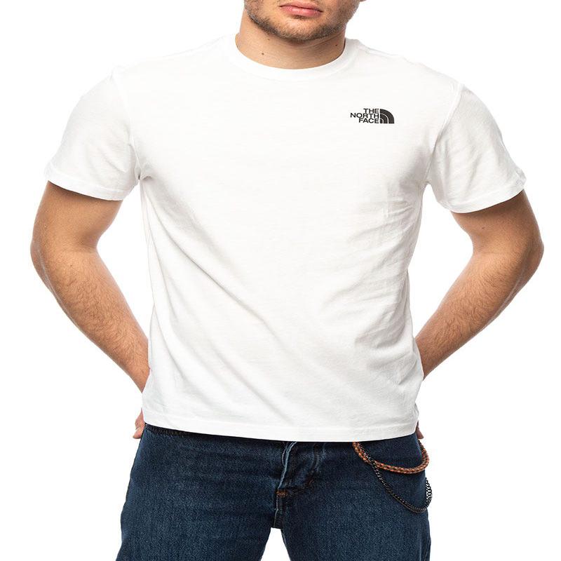 S/S REDBOX T-SHIRT IN WHITE