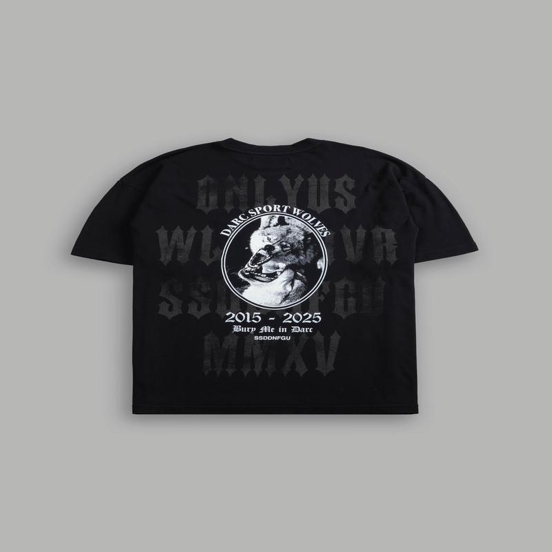Wolf Blood "Premium" Oversized Tee in Black