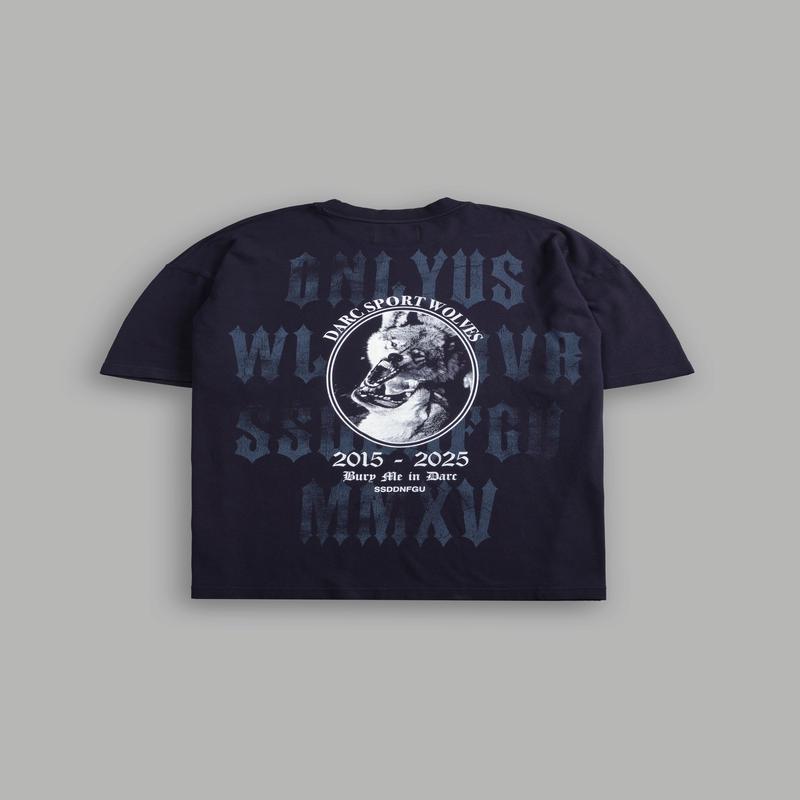 Wolf Blood "Premium" Oversized Tee in Nightshade