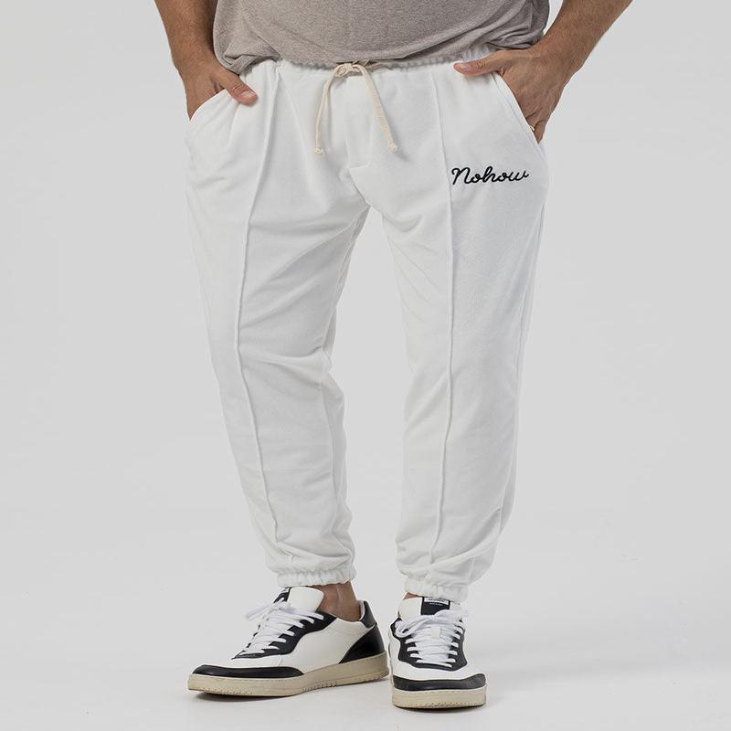 CHENILLE SWEATPANTS IN WHITE
