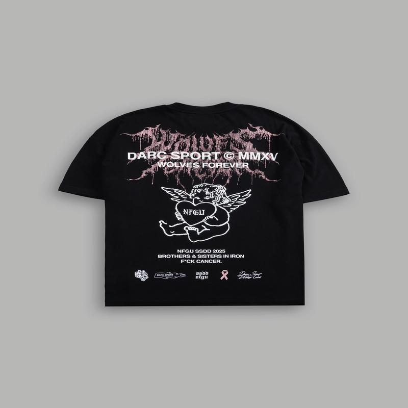 Cherub Core "Premium" Oversized Tee in Black