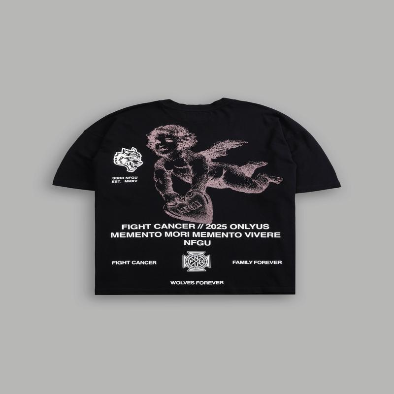 Fight Cancer NFGU "Premium" Oversized Tee in Black