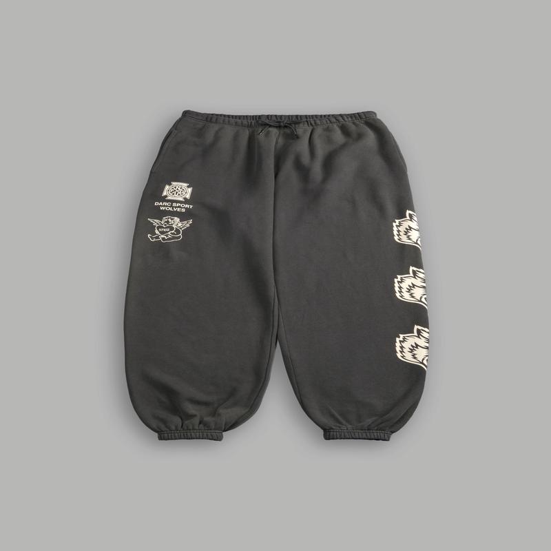 Heart Cherub Lightweight Lounger Sweat Pants in Wolf Gray Halo Wash