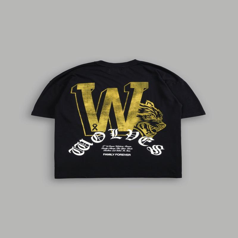 Keep On Fighting "Premium" Oversized Tee in Black