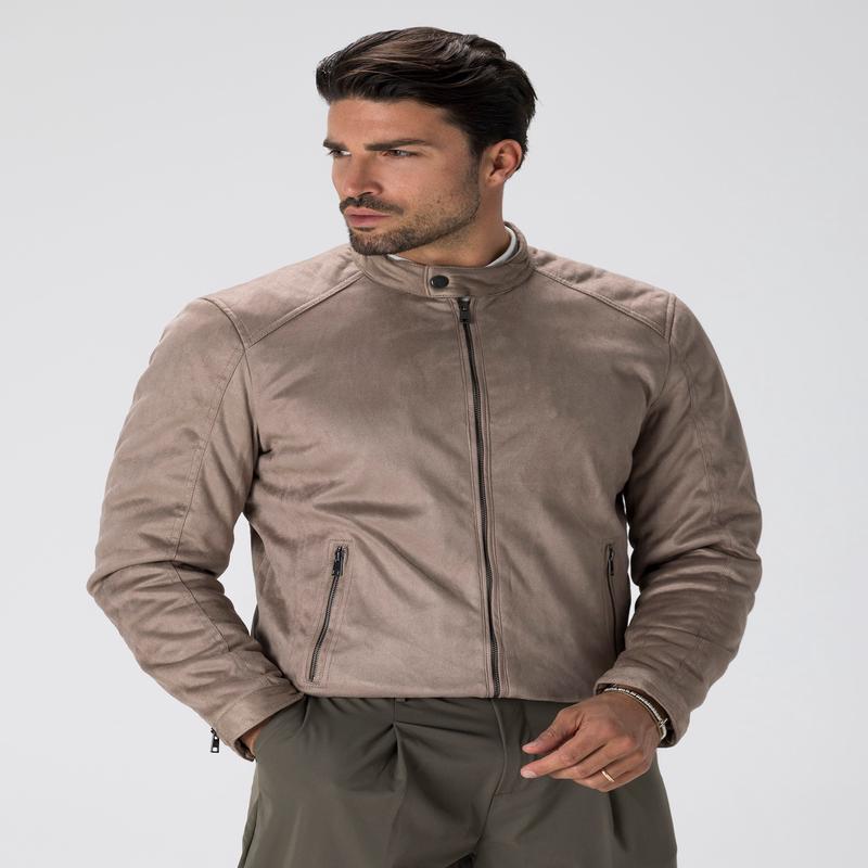 KYRIE BIKER JACKET IN BEIGE