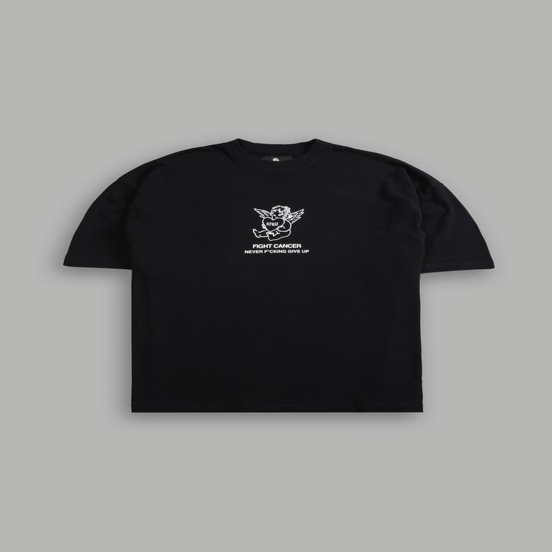 Never F*cking Give Up "Premium" Oversized Tee in Black
