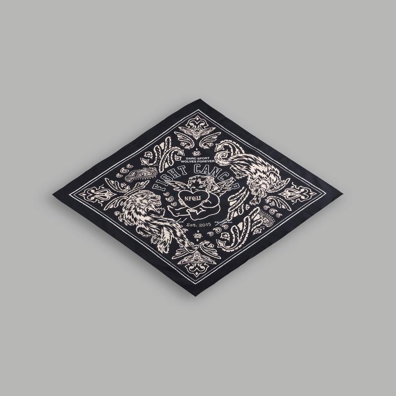 Heart Cherub Bandana in Black