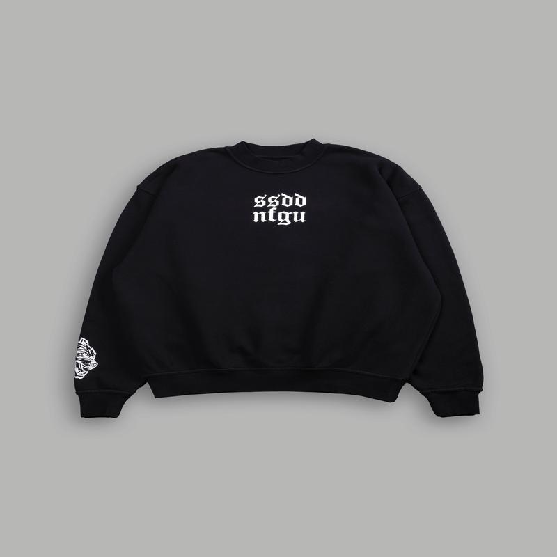 Big SSDD NFGU She London Crewneck in Black