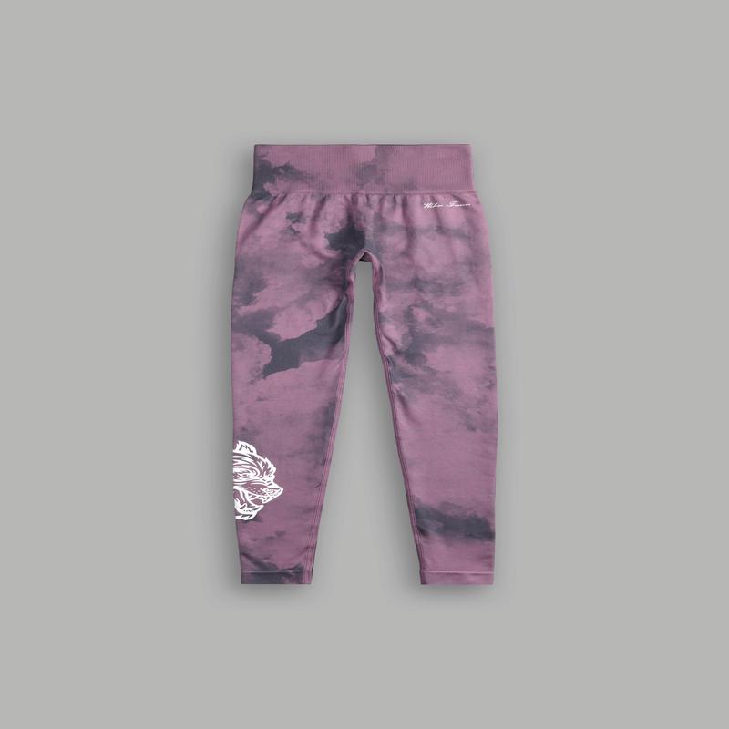 Big Wolf Forever "Everson Seamless" Scrunch Leggings in Cipher Purple Big Ghost Cloud