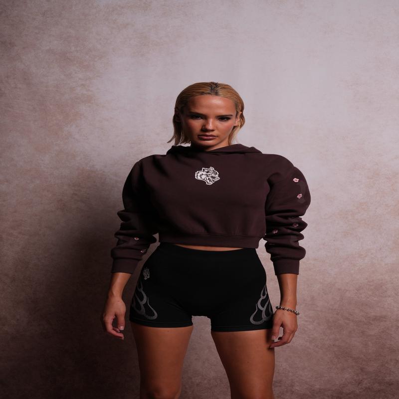 Blossom Forever "Rose" Hoodie in Darc Garnet