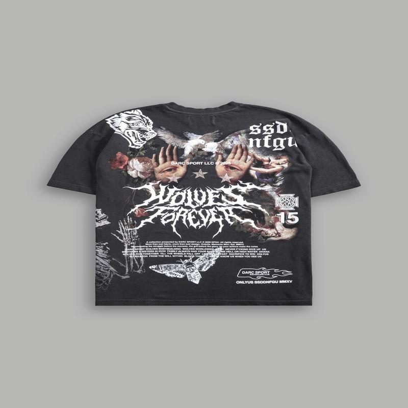 Born Stoic "Premium" Oversized Tee in Wolf Gray