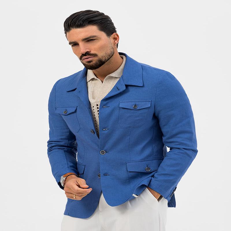 CLAYTON JACKET IN BLUE ROYAL