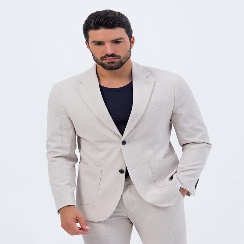 DIRAR SINGLE BREASTED BLAZER IN BEIGE