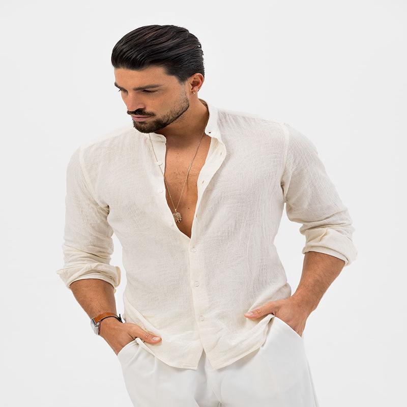 KHAN KOREAN SHIRT IN WHITE