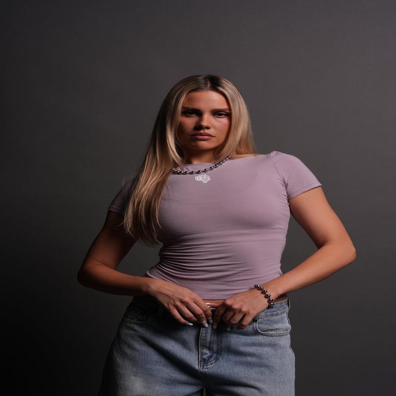 Single Wolf "Eden" S/S Tee in Purple Smoke