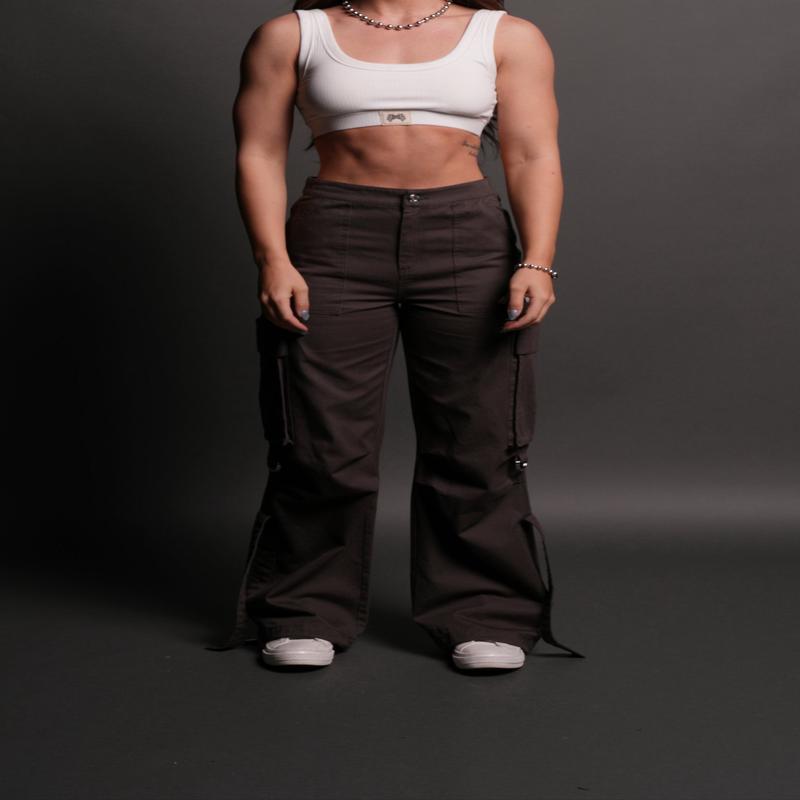 Wolf Chopper SSDDNFGU She Parachute Pants in Wolf Gray