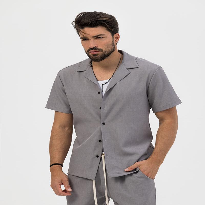 LANDON CASUAL SHIRT IN GREY